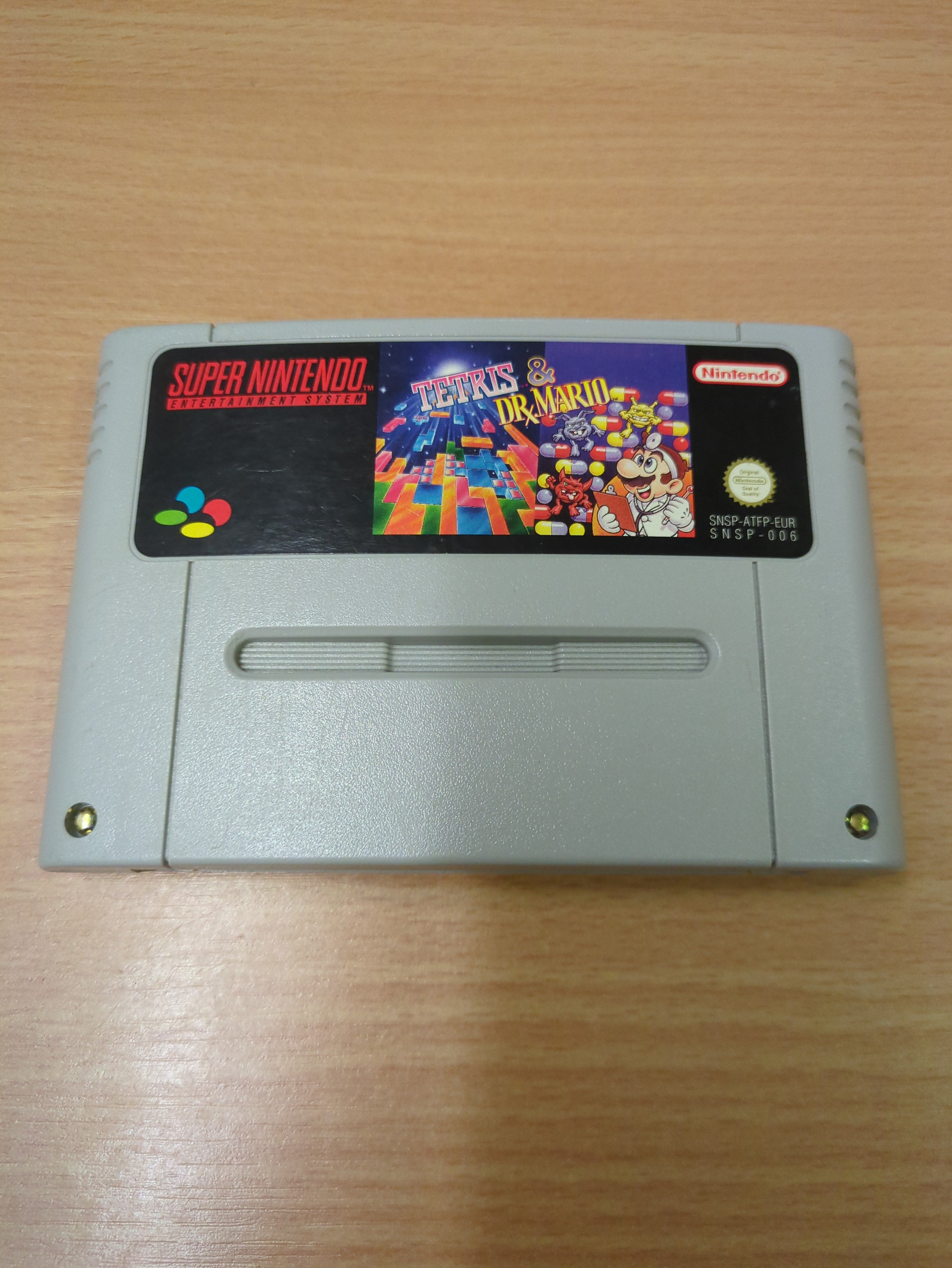 Tetris & Dr. Mario Super Nintendo SNES game Cart Only Tetris & Dr. Mario Super Nintendo SNES game Cart Only